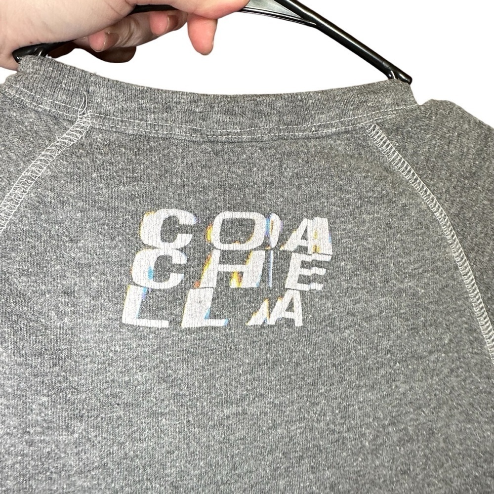 Coachella Valley Music & Art Festival Crewneck Sweatshirt Small Grey - Picture 4 of 5